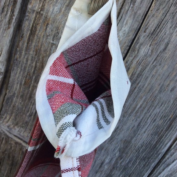 Christmas Stocking Plaid Hand Made - Picture 4 of 4